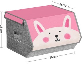 Organizatoare Pliabile Pentru Copii, Cu Manere, Multicolor, 35 X 35 X 25 Cm