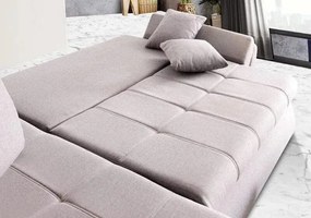 Colțar extensibil dumonde cu ladă de depozitare si sezut confortabil din spuma high-density, Loana Enjoy Grey 270x185 cm