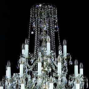 Candelabru XXL Cristal Bohemia Exclusive 42 brate AURELIE 42