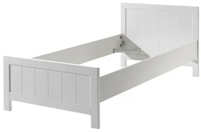 Set Mobilier Cameră Copii ERIK, pat 90x200 cm, dulap cu 3 uși, noptieră și sertar, alb – Vipack