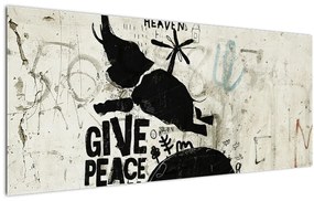 Tablou - Elefant deasupra solului (120x50 cm)