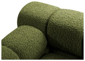 Canapea modulară verde cu tapițerie din țesătură bouclé 188 cm Bellis – Micadoni Home