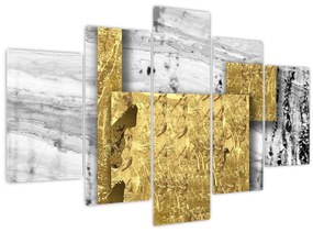 Tablou - Pătrate de aur N⁰1 (150x105 cm)