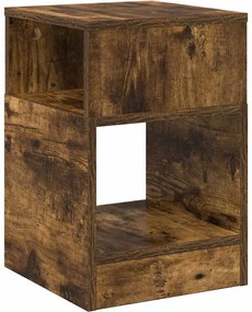 vidaXL Masă laterală Stejar fumuriu 30,5 x 30 x 45 cm Lemn compozit