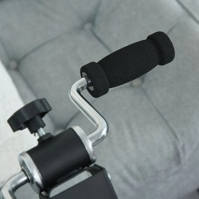 Bicicleta de Fitness din Otel cu Ecran LED Inaltime si Rezistenta Reglabile 41x50x96cm Neagra HOMCOM | Aosom RO