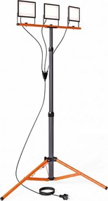 Proiector LED cu stativ 3xLED/50W/230V 4500K IP65 negru/portocaliu