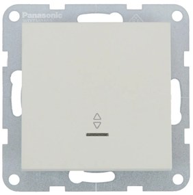 Intrerupator cap scara cu led 10A, IP20, Sandstone, Panasonic Karre Plus 55 Soft Touch