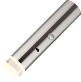 Globo 16060N - Lampă LED reîncărcabilă 2în1 PELO, LED/2W/230/5V, crom mat, control tactil (dimmer)