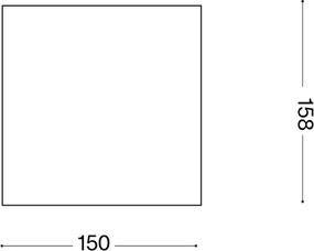 Ideal Lux TECHO - spot exterior 1xGU10/20W/230V 15x15 cm IP54 maro