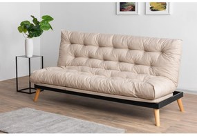Canapea extensibilă Sakotta (Crem + Lemn). 1107026