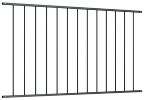 Panou de gard, antracit, 1,7x1,25 m, otel vopsit electrostatic