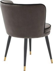 Scaun elegant design LUX Grenada catifea gri 113539 HZ