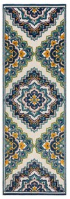 Covor de exterior albastru 80x230 cm Beach Floral – Flair Rugs