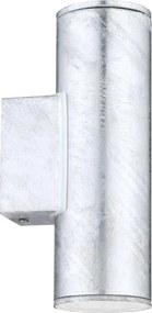 Eglo 30911 - Aplica LED de exterior RIGA 2xGU10/2,8W/230V IP44 argintiu