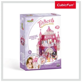 PUZZLE 3D + STICKERE ANIVERSAREA PRINTESEI 95 PIESE - CUBICFUN (CUE1622H)