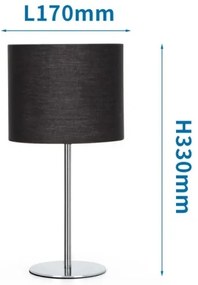Lampă de masă Aigostar 1xE14/40W/230V negru