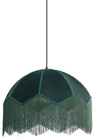 Lustră în culoarea petrol cu abajur textil ø 50 cm Malacia – Light &amp; Living