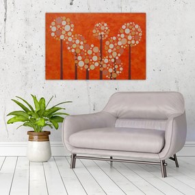 Tablou - Pădurea portocalie (90x60 cm)