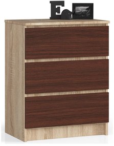 Comodă Kalista II (stejar sonoma + wenge). 1069022