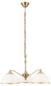 Lustră pe lanț Orion LU 1838/3 OLD LAMP 3xE27/40W/230V alb/bronz