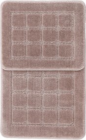 Covorașe de baie maro 2 buc. 50x80 cm Kareli – Foutastic