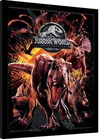 Poster înrămat Jurassic World: Fallen Kingdom - Montage