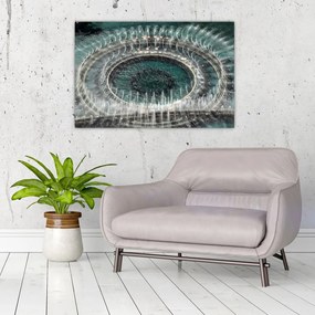 Tablou cu fântănă arteziană (90x60 cm)
