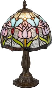 Lampă de masă Tiffany din vitralii LORAS 1xE14/40W/230V - Brilagi