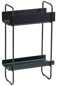 Masă consolă neagră din metal 24x48 cm A-Console – Zone