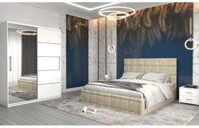 Set dormitor Royal, Alb/Bej