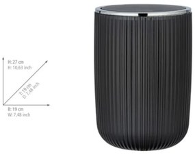 WENKO 24493100 - Coș de gunoi AGROPOLI 19x27 cm, gri