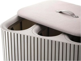 Coș de rufe bej 3x30 l din bambus Tota Trio Luxe – Joseph Joseph
