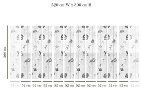 Tapet VLAdiLA Gray bunnies 520 x 300 cm