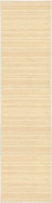 vidaXL Covor din bambus, natural, 80 x 300 cm