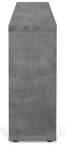 Bibliotecă gri cu aspect de beton 150x83 cm Berlin – TemaHome