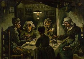 Vincent van Gogh - Artă imprimată The Potato Eaters, 1885, (40 x 30 cm)