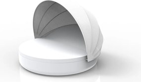 Pat de zi exterior cu spatar rabatabil si parasolar ULM