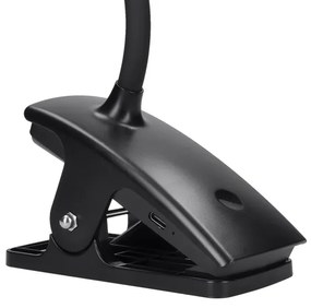 Lampă LED flexibilă dimabilă cu clemă Solight WO3001-B LED/2W/5V 3000/4000/6500K negru