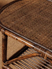 Masuta de cafea ovala, din rattan, Veracruz
