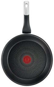 Tigaie Tefal G2550472, 24 cm, Strat titan, Thermo-Spot, Inductie, Fara PFOA, Negru