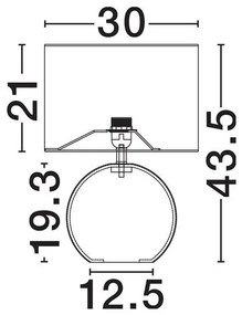 Veioza din scoici capiz, abajur boucle ORA