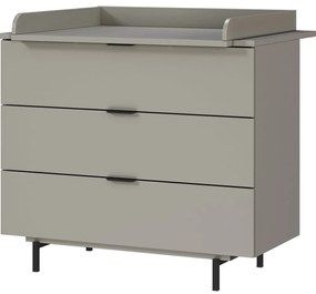 Comodă de copii gri cu masă de schimbat 105x102x54 cm Tomino – Germania