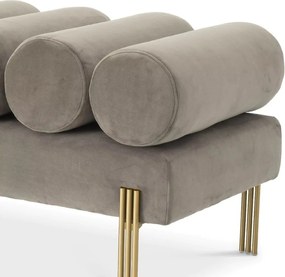 Bancheta moderna design LUX Oxley, Savona vintage greige