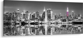 Tablou - New York și zgârie-norii mov (120x50 cm)