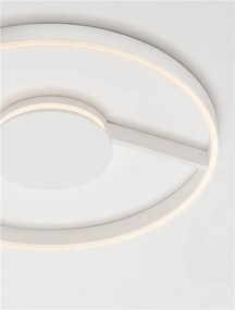 Lustra circulara aluminiu alb LED CCT SIENA 60cm