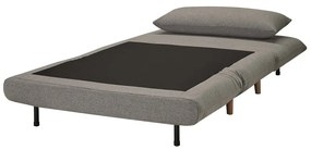 Scaun rabatabil Spike, gri/lemn natural
