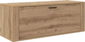 vidaXL Dulap pentru pantofi cu raft stejar artizanal 100 x 35 x 38 cm