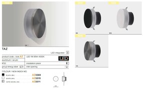 Spot LED incastrabil ambiental trepte/scari TAZ negru ZZ AZ3369
