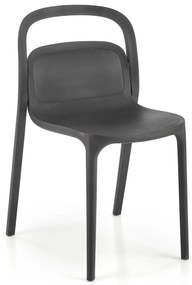 Scaun din plastic negru K490
