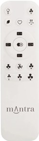 Lustra LED CCT cu ventilator si telecomanda MISTRAL alb MA-8826